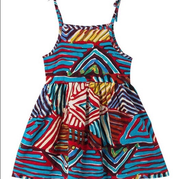 Abstract Floral Print Design Dress for Girls - Picture 8 of 8